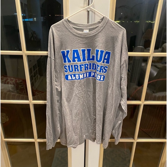 Kailua Surfriders Alumni Pride Bleed Blue Long Sleeve Shirt - Picture 1 of 5